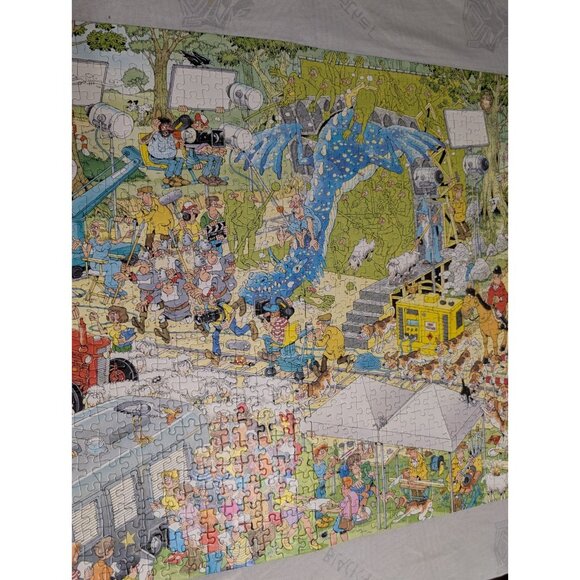 Jan Van Haasteren Comic Puzzle 1000 Pcs Film Set Complete - Picture 10 of 11